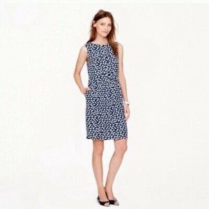 J CREW Half Placket Tossed Hearts Dress Women's